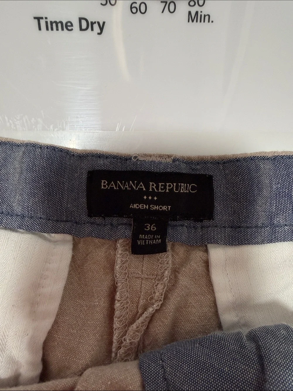 Banana Republic Light Beige Flat-Front Men's Shorts